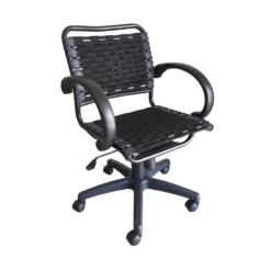 Comfort Bungee Office Chair With Arms In Black Color -CYMAX Sales 2567799 2 L