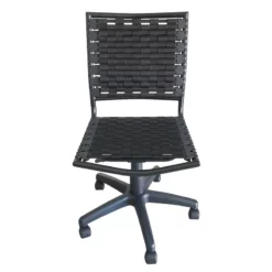 Armless Bungee Task Chair Comfort In Black Color 11 Armless Bungee Task Chair Comfort In Black Color -CYMAX Sales 2567800 4 L