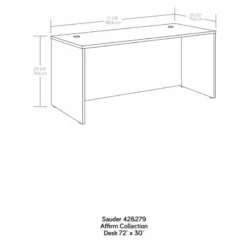 Home Square 3-Piece Set With Desk Shell Storage Cabinet With Doors & Bookcase -CYMAX Sales 2568273 10 L