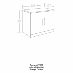 Home Square 3-Piece Set With Desk Shell Storage Cabinet With Doors & Bookcase -CYMAX Sales 2568273 9 L