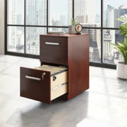 Home Square 2-Piece Set With Desk Shell And 2-Drawers Mobile File Cabinet 20 Home Square 2-Piece Set With Desk Shell And 2-Drawers Mobile File Cabinet -CYMAX Sales 2568276 5 L
