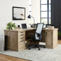 Home Square 2-Piece Set With 60" L-Shaped Desk & Utility Stand Library Base -CYMAX Sales 2568614 9 L
