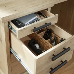 Home Square 2-Piece Set With 60" Credenza Desk & Small Filing Cabinet Credenza -CYMAX Sales 2568616 15 L