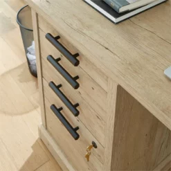 Home Square 2-Piece Set With 60" Credenza Desk & Small Filing Cabinet Credenza -CYMAX Sales 2568616 19 L