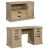 Home Square 2-Piece Set With 60" Credenza Desk & Small Filing Cabinet Credenza 2 Home Square 2-Piece Set With 60" Credenza Desk & Small Filing Cabinet Credenza -CYMAX Sales 2568616 L
