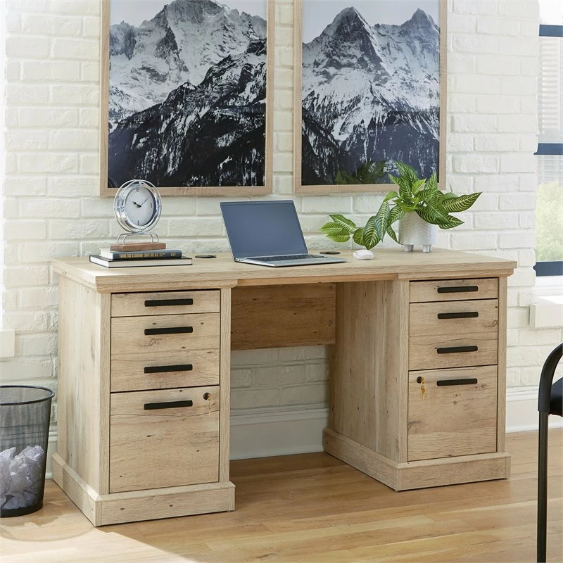 Home Square 2-Piece Set With 60" Credenza Desk & Utility Stand Library Base 14 Home Square 2-Piece Set With 60" Credenza Desk & Utility Stand Library Base - Image 12