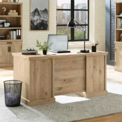 Home Square 2-Piece Set With Double Pedestal Desk & Lateral File Cabinet -CYMAX Sales 2568621 18 L