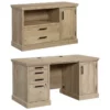 Home Square 2-Piece Set With Double Pedestal Desk & Small Filing Cabinet 2 Home Square 2-Piece Set With Double Pedestal Desk & Small Filing Cabinet -CYMAX Sales 2568622 L