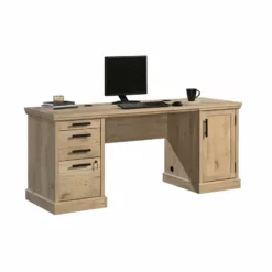 Home Square 2-Piece Set With Space Credenza Desk & Lateral File Cabinet -CYMAX Sales 2568624 10 L