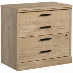 Home Square 2-Piece Set With Space Credenza Desk & Lateral File Cabinet -CYMAX Sales 2568624 2 L