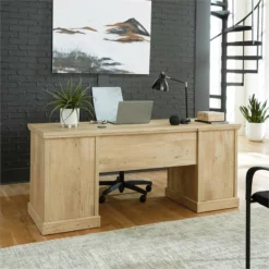 Home Square 2-Piece Set With Space Credenza Desk & Lateral File Cabinet -CYMAX Sales 2568624 4 L