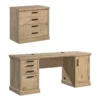 Home Square 2-Piece Set With Space Credenza Desk & Lateral File Cabinet