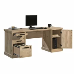 Home Square 2-Piece Set With Space Credenza Desk & Small Filing Cabinet Credenza -CYMAX Sales 2568625 7 L