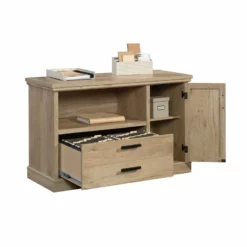 Home Square 2-Piece Set With Space Credenza Desk & Small Filing Cabinet Credenza -CYMAX Sales 2568625 8 L