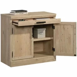 Home Square 2-Piece Set With Space Credenza Desk & Utility Stand Library Base -CYMAX Sales 2568626 12 L