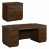 Home Square 2-Piece Set With Excutive Desk & 2-Drawer Lateral File Cabinet 2 Home Square 2-Piece Set With Excutive Desk & 2-Drawer Lateral File Cabinet -CYMAX Sales 2568635 L