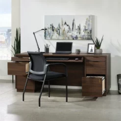 Home Square 2-Piece Set With Credenza Desk & 2-Drawer Lateral File Cabinet -CYMAX Sales 2568638 10 L