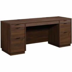Home Square 2-Piece Set With Computer Credenza Desk & Small Filing Cabinet -CYMAX Sales 2568639 2 L