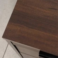 Home Square 2-Piece Set With Computer Credenza Desk & Small Filing Cabinet -CYMAX Sales 2568639 6 L