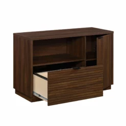 Home Square 2-Piece Set With Computer Credenza Desk & Small Filing Cabinet -CYMAX Sales 2568639 9 L