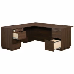 Home Square 2-Piece Set With L-Shaped Computer Desk & Small Filing Cabinet -CYMAX Sales 2570328 4 L