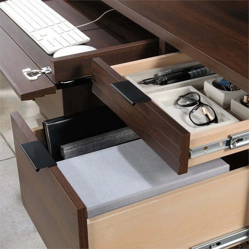 Home Square 2-Piece Set With 60" Credenza Desk And Utility Stand Libary Base 14 Home Square 2-Piece Set With 60" Credenza Desk And Utility Stand Libary Base - Image 12