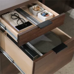 Home Square 2-Piece Set With 60" L-Shaped Computer Desk & Small Filing Cabinet -CYMAX Sales 2570334 12 L