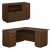 Home Square 2-Piece Set With 60" L-Shaped Computer Desk & Small Filing Cabinet -CYMAX Sales 2570334 L