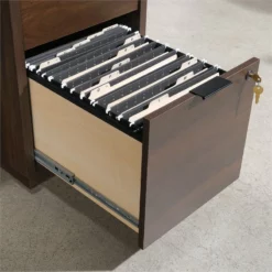 Home Square 2-Piece Set With Excutive Desk & Hutch In Spiced Mahogany -CYMAX Sales 2570341 17 L