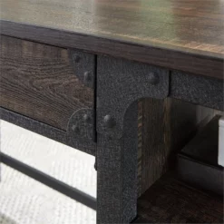 Home Square 2-Piece Set With Computer Desk & Lateral File In Carbon Oak -CYMAX Sales 2570348 4 L