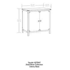 Home Square 2-Piece Set With L-Shaped Desk & Library Base In Carbon Oak -CYMAX Sales 2570353 3 L