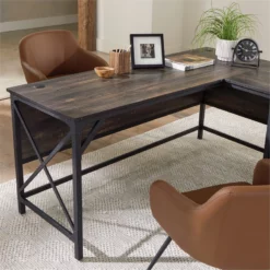 Home Square 2-Piece Set With L-Shaped Desk & Lateral File In Carbon Oak 40 Home Square 2-Piece Set With L-Shaped Desk & Lateral File In Carbon Oak -CYMAX Sales 2570354 18 L