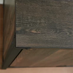 Home Square 3-Piece Set With Executive Desk Library Base & Hutch In Carbon Oak -CYMAX Sales 2570361 19 L