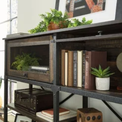 Home Square 3-Piece Set With Executive Desk Large Hutch & Small Credenza -CYMAX Sales 2570364 9 L