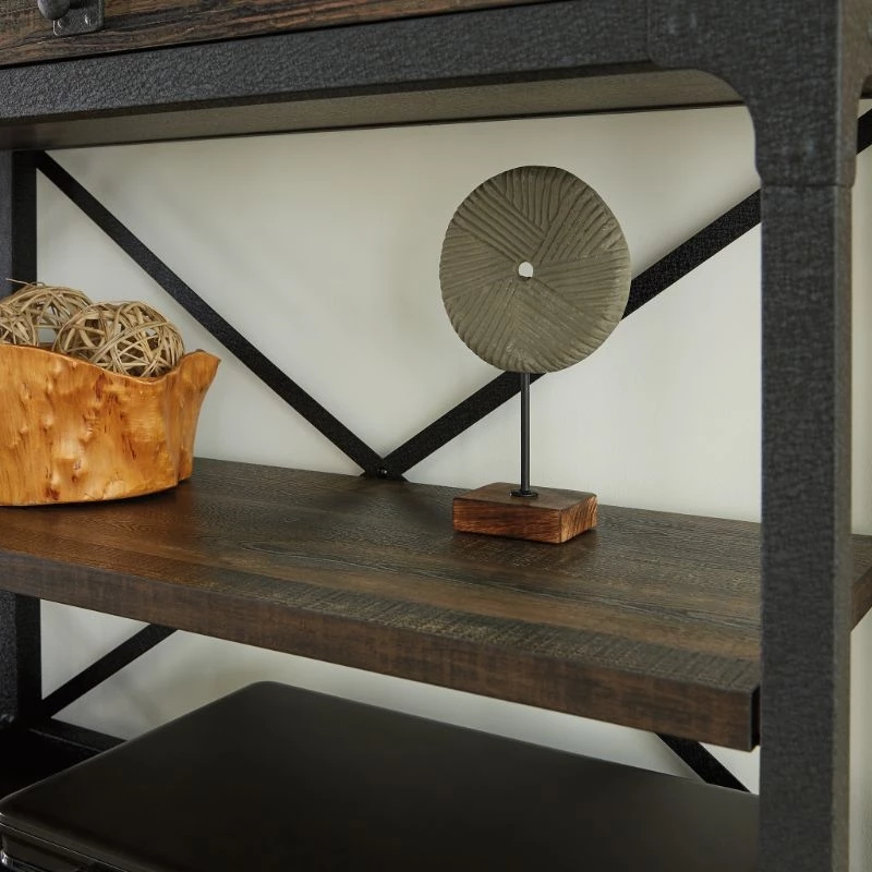 Home Square 2-Piece Set With Executive Desk & Large Hutch In Carbon Oak 15 Home Square 2-Piece Set With Executive Desk & Large Hutch In Carbon Oak - Image 13