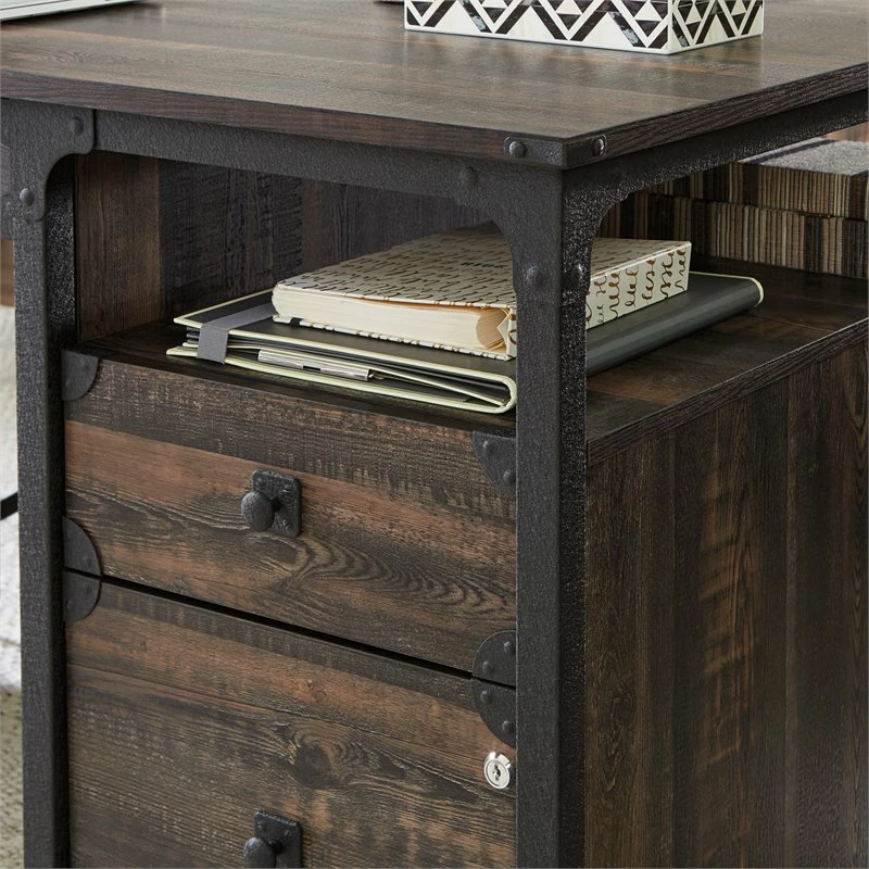 Home Square 2-Piece Set With Executive Desk & Large Hutch In Carbon Oak 12 Home Square 2-Piece Set With Executive Desk & Large Hutch In Carbon Oak - Image 10