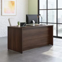Sauder Affirm 60x30" Engineered Wood Desk In Noble Elm/Brown -CYMAX Sales 2570431 2 L