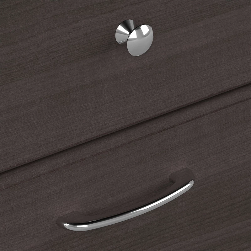 Cabot 72W Computer Desk With Hutch In Heather Gray - Engineered Wood 12 Cabot 72W Computer Desk With Hutch In Heather Gray - Engineered Wood - Image 10