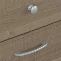 Cabot 72W L Shaped Desk With Hutch And Storage In Modern Gray - Engineered Wood -CYMAX Sales 2570487 3 L