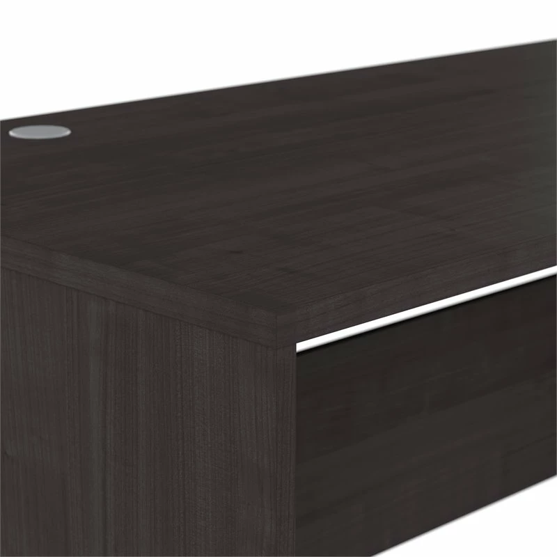 Bestar Ridgeley Contemporary Engineered Wood Desk Shell In Charcoal Maple 9 Bestar Ridgeley Contemporary Engineered Wood Desk Shell In Charcoal Maple - Image 7