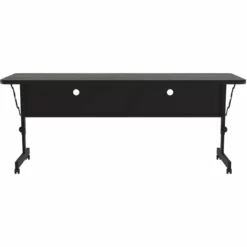 UrbanPro 24"W X 72"D Metal & Wood Flip Top Table In New England Driftwood