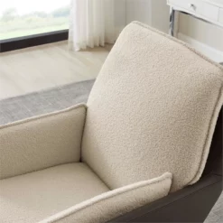 Linon Stella Metal Swivel Chair In Natural And Brown -CYMAX Sales 2594022 10 L