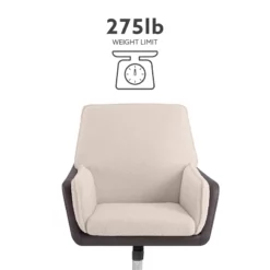 Linon Stella Metal Swivel Chair In Natural And Brown -CYMAX Sales 2594022 18 L