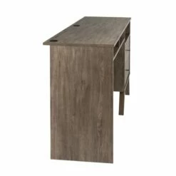 Wright Home Wooden Computer Desk With Side Storage & 2 Drawers In Gray -CYMAX Sales 2595904 4 L
