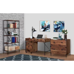 AGHDeco Orman Transitional Particle Board/Wood Desk In Walnut -CYMAX Sales 2595912 12 L