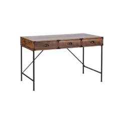 AGHDeco Orman Transitional Particle Board/Wood Desk In Walnut -CYMAX Sales 2595912 3 L