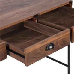 AGHDeco Orman Transitional Particle Board/Wood Desk In Walnut -CYMAX Sales 2595912 4 L