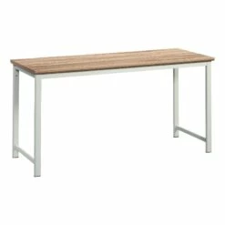 Sauder Bergen Circle Engineered Wood Table Desk With Kiln Acacia/Brown