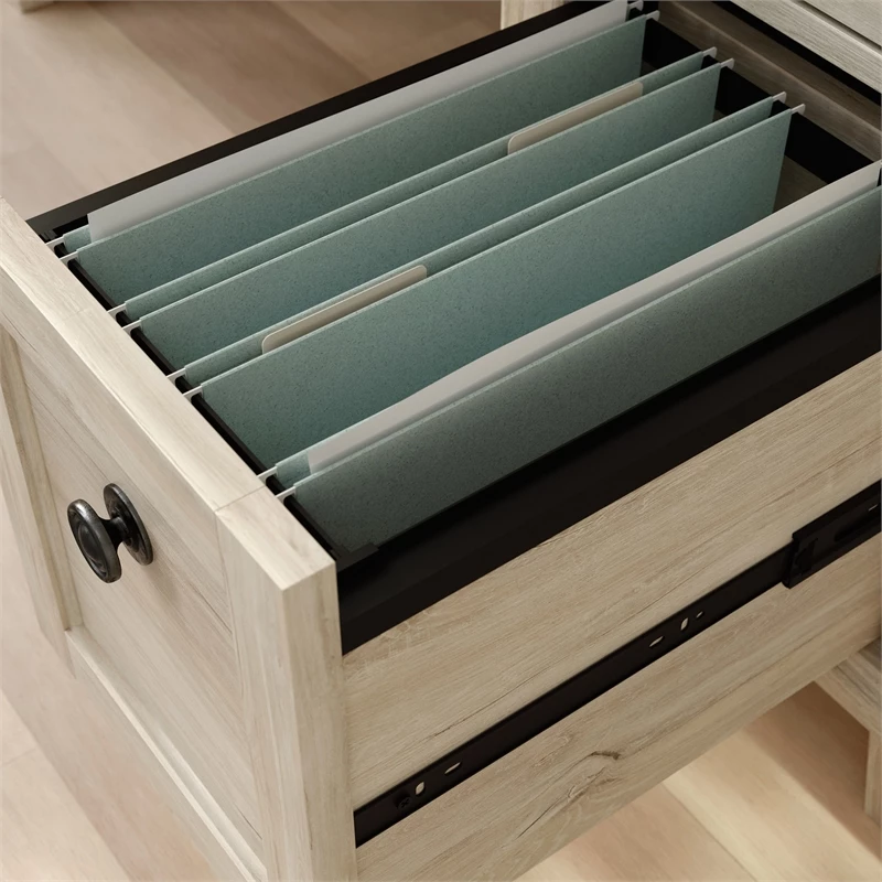 Sauder Hammond Collection Engineered Wood Computer Desk In Chalk Oak 10 Sauder Hammond Collection Engineered Wood Computer Desk In Chalk Oak - Image 8