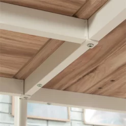 Sauder Bergen Circle Engineered Wood Desk Return 42" In Kiln Acacia/Brown -CYMAX Sales 2604706 4 L